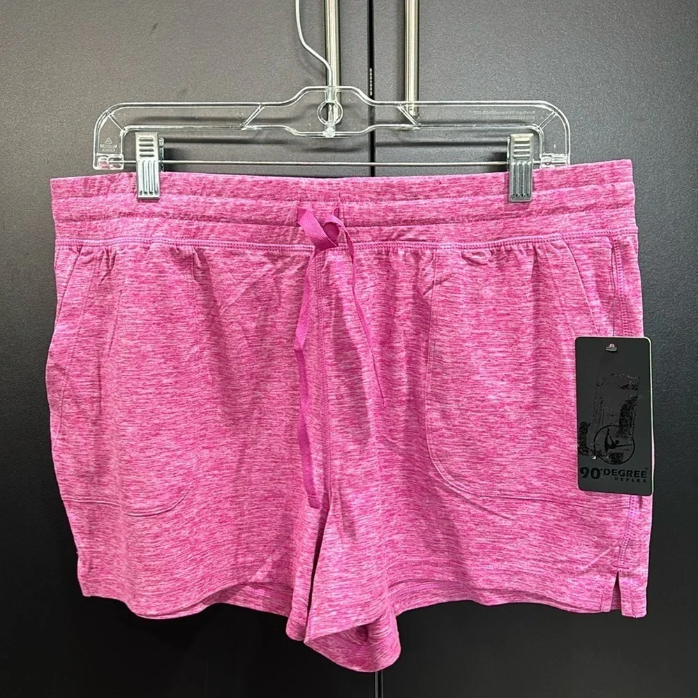 90° By Reflex Athletic shorts,elastic drawstring waist, hip pockets,lightweight